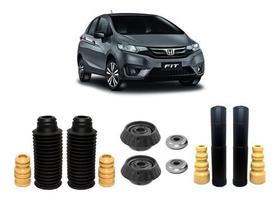 4 Kit Coxim Batente Dianteiro Traseiro New Fit 2009 2010 11 4 Kit Coxim Batente Dianteiro Traseiro New Fit 2009 2010 11