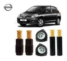 4 Kit Coxim Batente Dianteiro Traseiro Nissan Tiida 1.8 2009 2010 2011 2012