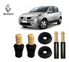 4 Kit Coxim Batente Dianteiro Traseiro Renault Sandero 2011 2012 2013 2014