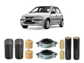 4 Kit Coxim Dianteiro + Batente Traseiro Celta 2001 2002 03