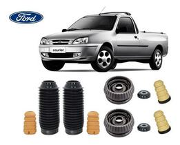 4 Kit Coxim Rolamento Batente Coifa Do Amortecedor Dianteiro Traseiro Ford Courier 1997 / 2014 Envio Imediato