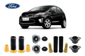 4 Kit Coxim Rolamento Batente Coifa Do Amortecedor Dianteiro Traseiro Ford New Novo Fiesta 2011 / 2019 Original