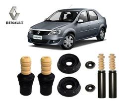 4 Kit Coxim Rolamento Batente Dian. Tras. Renault Logan 2007 2008 2009