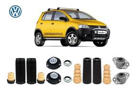 4 Kit Coxim Rolamento Batente Dianteiro Traseiro Crossfox 2012 2013 2014