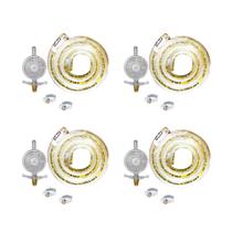 4 Kit Gás BP 1kg Completo (válvula, mangueira 1,25m e 2 abraçadeiras) - Imar