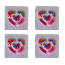 4 kit miçanga infantil para pulseira cordão presente para menina lembrancinha festa infantil prenda