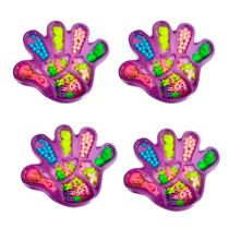 4 Kit Miçangas para pulseira cordão 92 peças cores atrativas brinquedo infantil lembrancinha festa