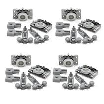 4 Kit Roldana Para Porta De Correr RO62 Guia Flex 1 Porta