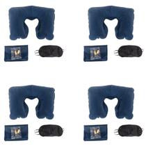 4 Kits Para Viagem Familia - Almofada - Tapa Olho e Protetor Auricular 4 Kits Para Viagem Familia - Almofada - Tapa Olho e Protetor Auricular