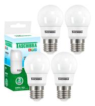4 Lâmpada Bulbo Led Tkl 30 4,9w Taschibra Luz Fria 6500k