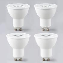4 Lampada Led 6000k Dicroica Mr16 GU10 6W Branco Frio Lup08 4 Lampada Led 6000k Dicroica Mr16 GU10 6W Branco Frio Lup08