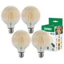 4 Lâmpada Led Smart Dimerizável Retrô 7w Luz 2200k Taschibra