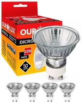 4 Lâmpada Ourolux Dicróica 50w 220v 600lm 2800k Gu10