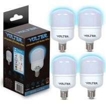 4 Lâmpada Volter Led Bulbo 40w Iluminação Forte Branco Frio