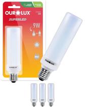 4 Lâmpadas Compacta Led 9w Bivolt Base E27 Cor da Luz Branco Neutro Ourolux 4 Lâmpadas Compacta Led 9w Bivolt Base E27 Cor da Luz Branco Neutro Ourolux