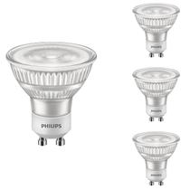 4 Lâmpadas Led Bivolt 4.8w Philips Dicroica Luz Quente Gu10