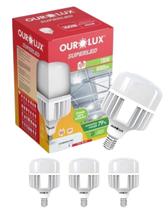 4 Lâmpadas LED de Alta Potência Tipo T 100w Base E27 Bivolt Cor da Luz 6500k Branco Frio Ourolux 4 Lâmpadas LED de Alta Potência Tipo T 100w Base E27 Bivolt Cor da Luz 6500k Branco Frio Ourolux