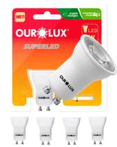 4 Lâmpadas LED Dicróica Mr11 4w Biv Gu10 30g Cor da Luz 2700k Amarelada Ourolux 4 Lâmpadas LED Dicróica Mr11 4w Biv Gu10 30g Cor da Luz 2700k Amarelada Ourolux