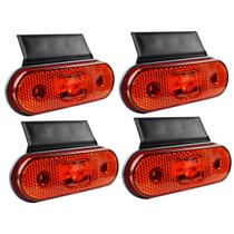 4 Lanterna Lateral Caminhão Carreta Facchini LED AM +Suporte 4 Lanterna Lateral Caminhão Carreta Facchini LED AM +Suporte