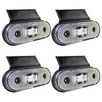 4 Lanterna Lateral Caminhão Carreta Facchini LED CR +Suporte