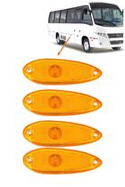 4 Lanterna Lateral Ônibus Caio Mascarello Marcopolo 1 LED AM 24volts