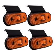 4 Lanterna Led Lateral Delimitadora Carreta Caminhão Reboque Bau 12v 24v 4 Lanterna Led Lateral Delimitadora Carreta Caminhão Reboque Bau 12v 24v