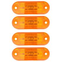 4 Lanterna LED Ônibus Caminhão Baú Trailer Van Barco Âmbar 12 Volts 4 Lanterna LED Ônibus Caminhão Baú Trailer Van Barco Âmbar 12 Volts