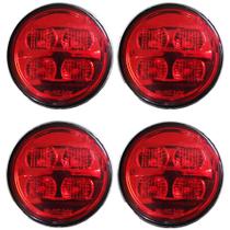 4 Lanterna Ônibus Caminhão Carreta 70mm 4 Led VM BIVOLT