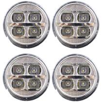 4 Lanterna Ré Ônibus Caminhão 70mm 4 Led CRISTAL BIVOLT 4 Lanterna Ré Ônibus Caminhão 70mm 4 Led CRISTAL BIVOLT