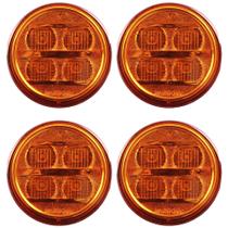 4 Lanterna Seta Pisca Ônibus Caminhão 70mm 4 Led AM BIVOLT