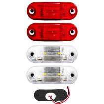 4 Lanterna Teto Ônibus Caminhão Baú Van 2 LED BIVOLT +Chicote 4 Lanterna Teto Ônibus Caminhão Baú Van 2 LED BIVOLT +Chicote