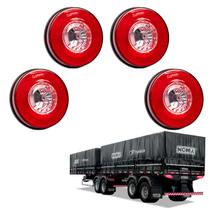 4 Lanterna Traseira Noma 125mm Corujinha Metalizad Luz Ré 4 Lanterna Traseira Noma 125mm Corujinha Metalizad Luz Ré