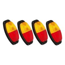 4 Lanterna Traseiro Reboque Universal Bicolor ( Canoinha )
