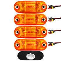 4 Lanterna Vigia Teto Ônibus Caminhão 2 LED BIVOLT AM +Conector 4 Lanterna Vigia Teto Ônibus Caminhão 2 LED BIVOLT AM +Conector