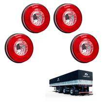 4 Lanternas Traseiras Librelato 125mm Corujinha Luz de Ré 4 Lanternas Traseiras Librelato 125mm Corujinha Luz de Ré