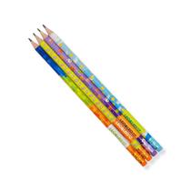 4 Lápis Fofo Estampado Com Borracha Para Meninos - Leo Leo 4 Lápis Fofo Estampado Com Borracha Para Meninos - Leo Leo