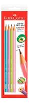 4 Lápis Grafite Faber Castell Ecolápis 1205 Max Colors 4 Lápis Grafite Faber Castell Ecolápis 1205 Max Colors