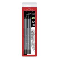 4 Lápis Grafite Supersoft Black Faber Castell Eco Escolar