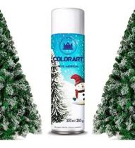 4 Lata Neve Artificial Spray Colorart 300ml Decoração Natal