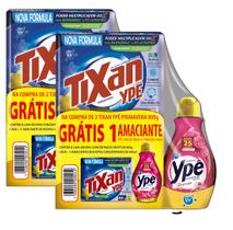 4 Lava Roupas Tixan Primavera 800g Grátis 2 Amaciante 500ml