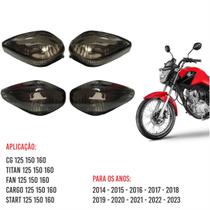 4 Lentes Do Pisca Cg 160 Start Titan 125 Bros 160 Bros 150