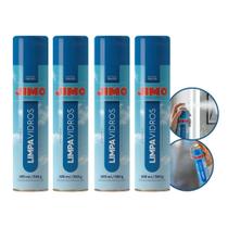 4 Limpa Vidro Espelho Janela Multiuso Spray Espuma Limpadora Jimo
