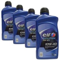 4 Litros de Óleo Lubrificante do Motor ELF Evolution 700 STI 10W40 SN Semissintético