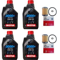 4 Litros De Oleo Motul 20w50 2 Filtros Fazer 250, Lander