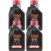 4 Litros Óleo De Motor Lubrificante Motul 7100 4t 10w60 100% Sintético Ktm Husqvarna Sherco Mv Agusta