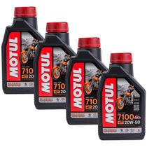 4 Litros Óleo De Motor Motul 7100 4t 20w50 100% Sintético Harley Davidson Sportster 883 1200 Fat Boy Road King Vrod Dyna