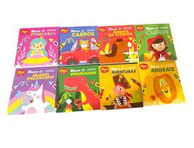 4 Livro Infantil Blocos De Colorir Mini Livros Temas Variado