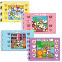 4 LIVROS DE COLORIR Comfy E Cozy Pink Blue Violeta Amarelo Bíblico Para Colorir explore sua criatividade 4 LIVROS DE COLORIR Comfy E Cozy Pink Blue Violeta Amarelo Bíblico Para Colorir explore sua criatividade