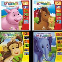 4 Livros Sonoros - Coleção Conhecendo Os Sons Dos Animais