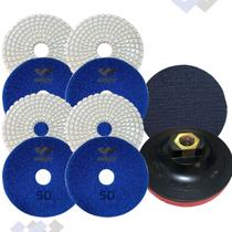 4 Lixa 50 Diamantada Porcelanato Granito Suporte